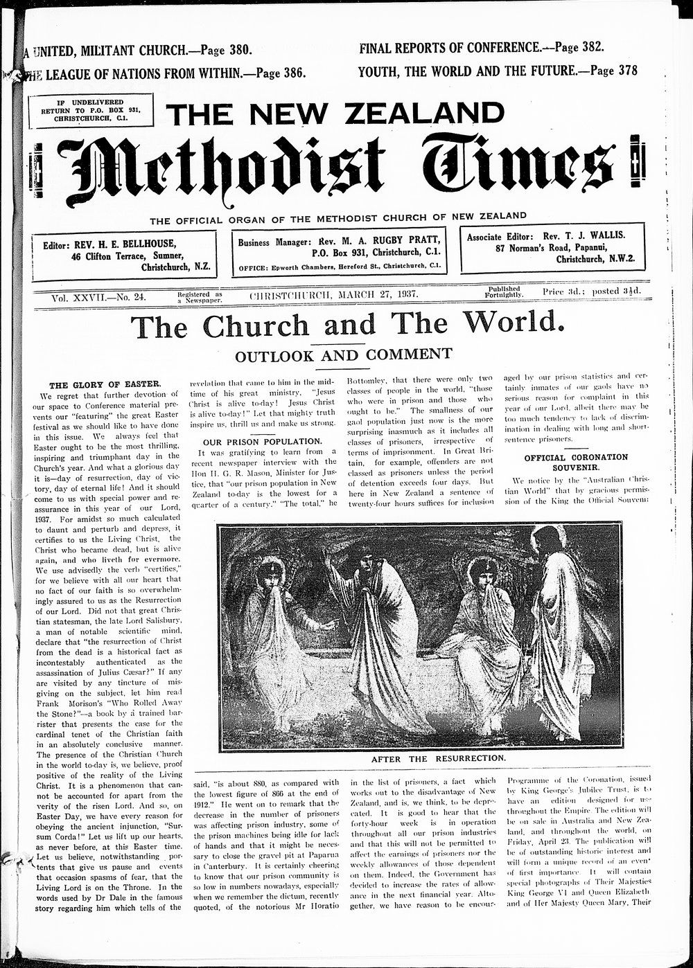 The New Zealand Methodist Times: 27th March 1937