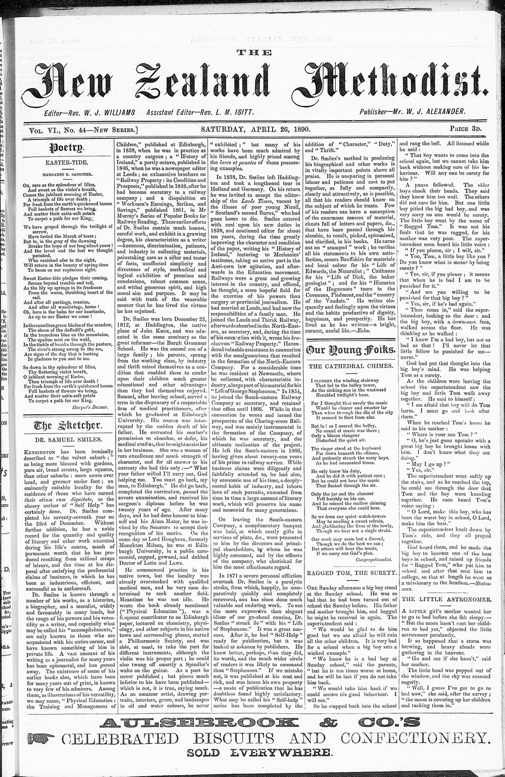 The New Zealand Methodist Times: 26th April 1890