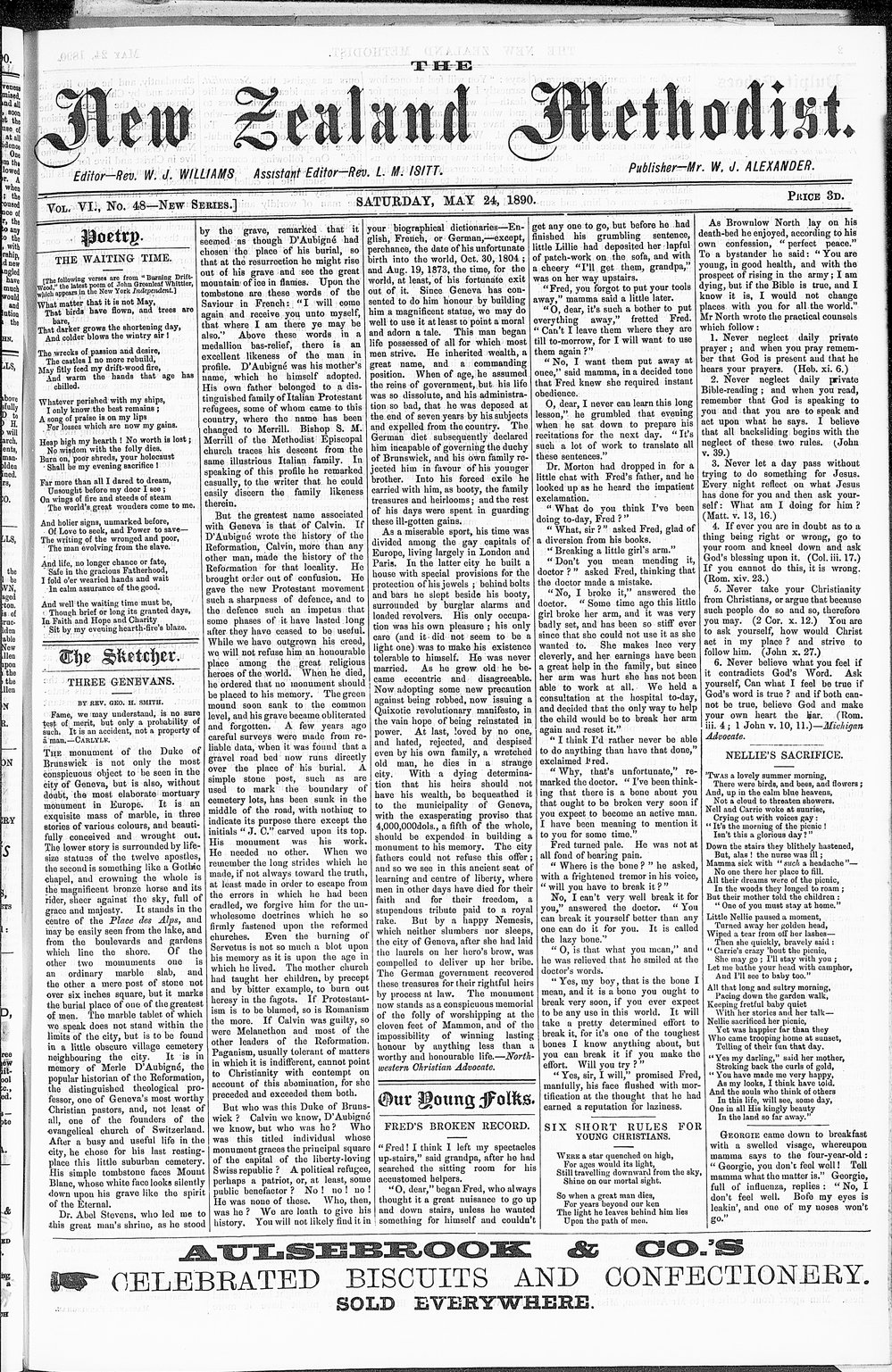 The New Zealand Methodist Times: 24th May 1890