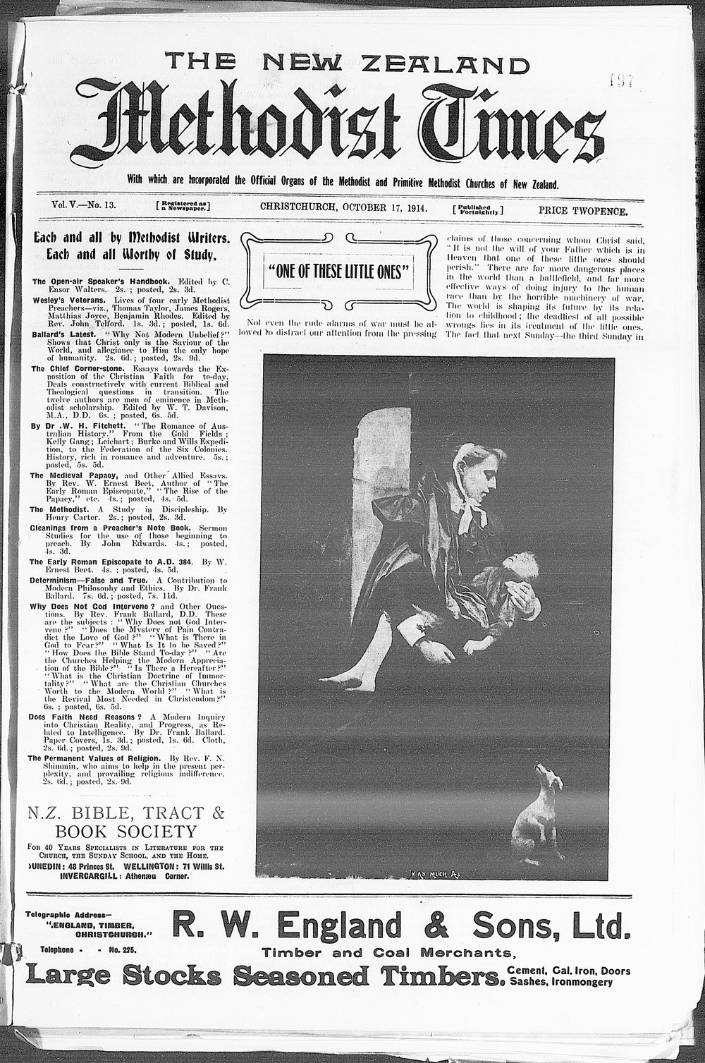 The New Zealand Methodist Times: 17th October 1914