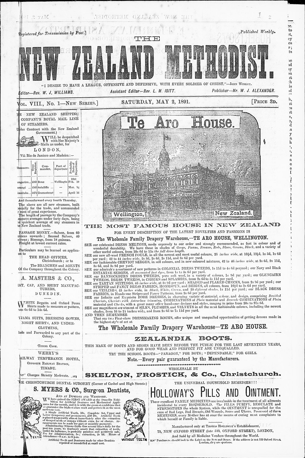 The New Zealand Methodist Times: 2nd May 1891