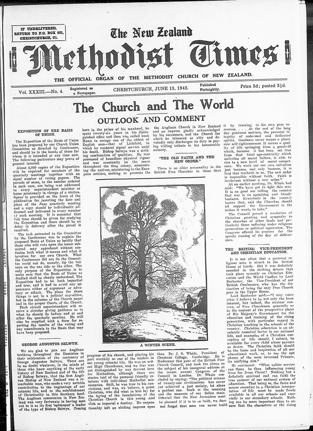 The New Zealand Methodist Times: 13th June 1942