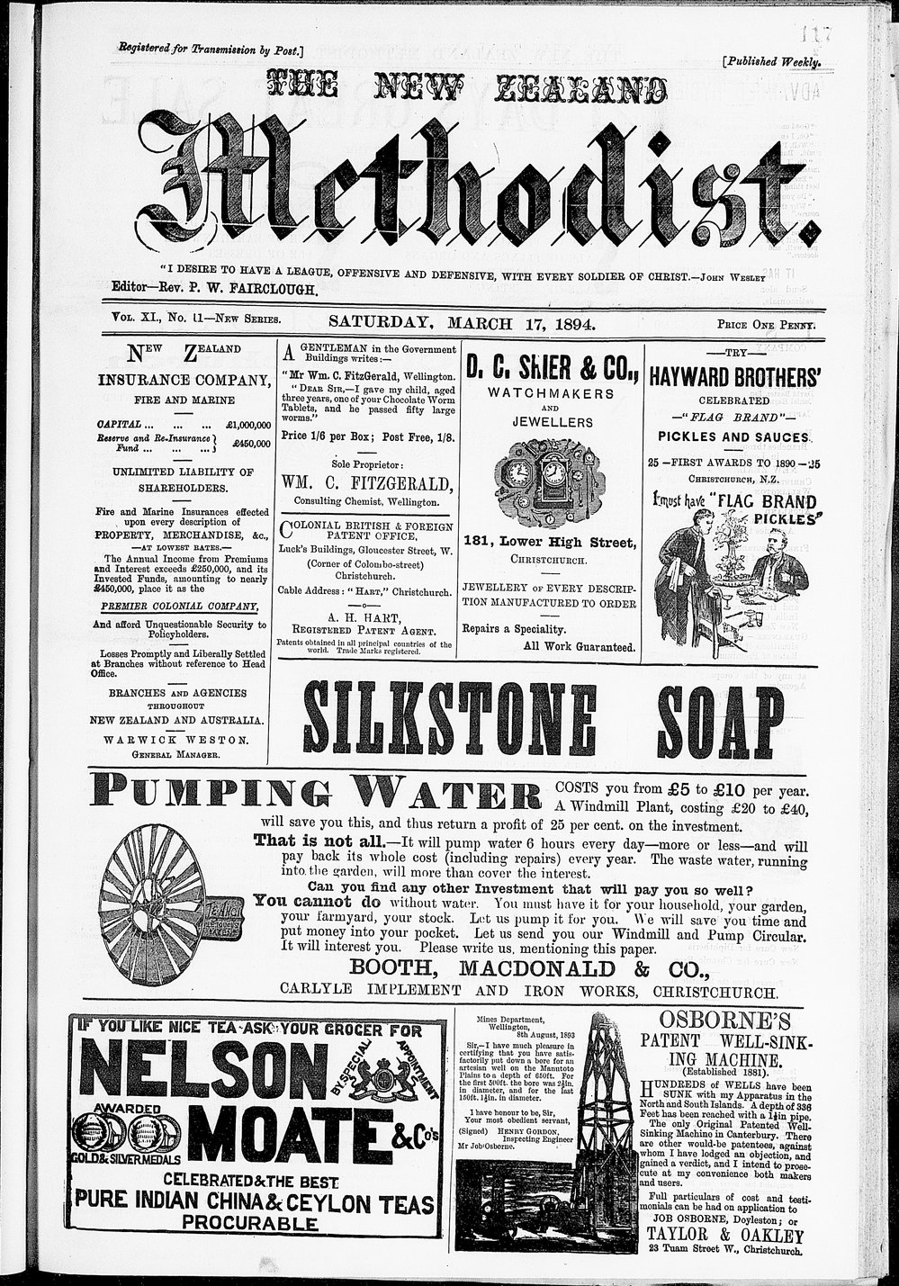 The New Zealand Methodist Times: 17th March 1894