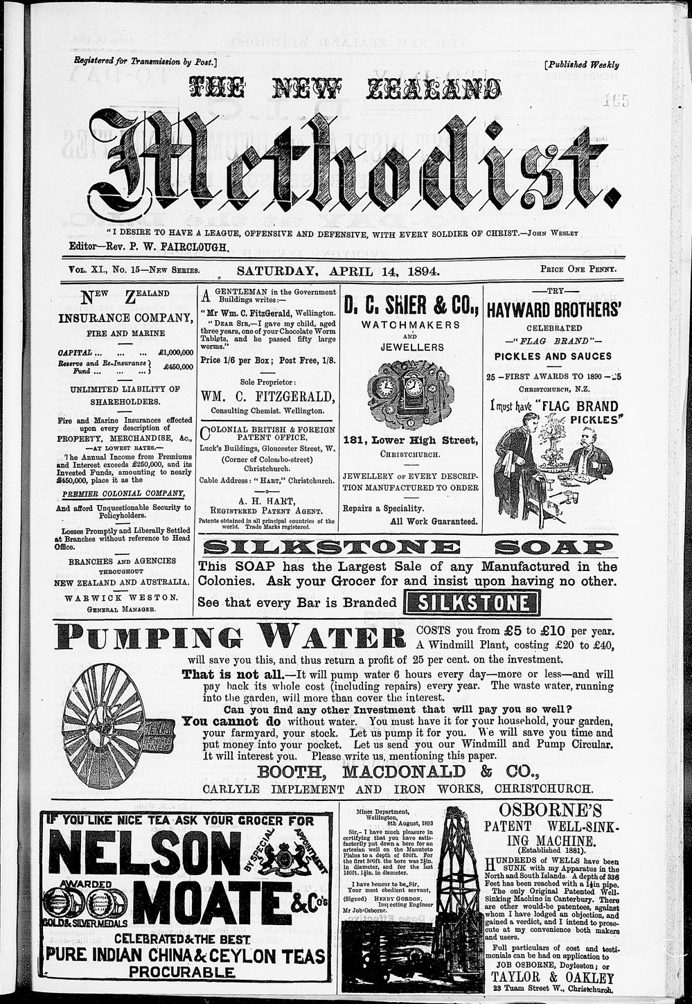 The New Zealand Methodist Times: 14th April 1894