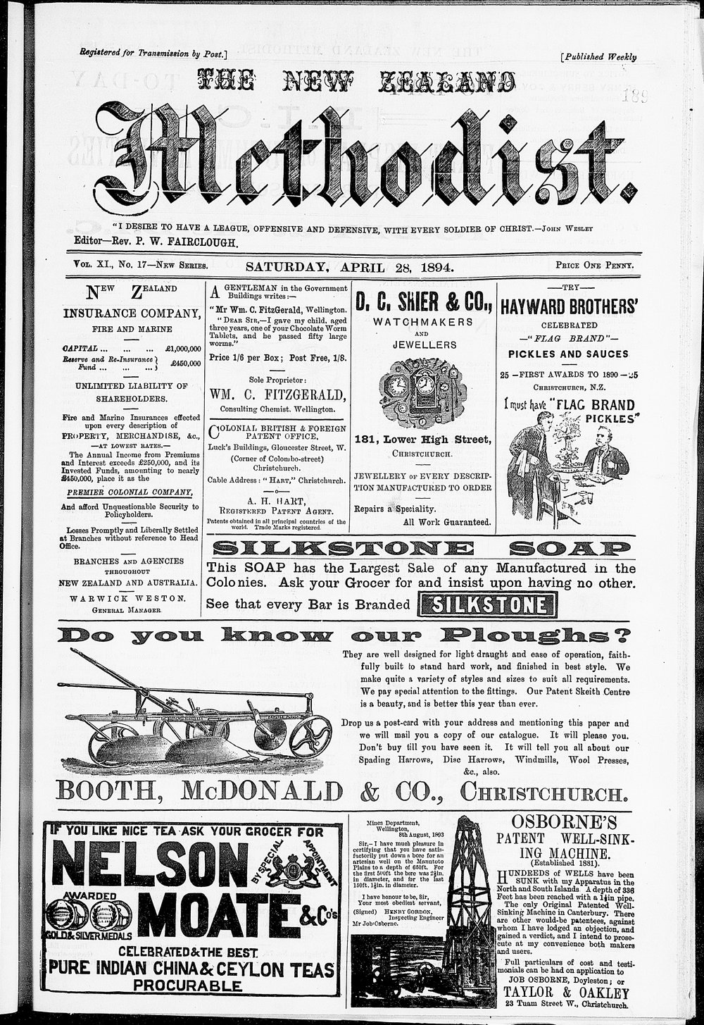 The New Zealand Methodist Times: 28th April 1894