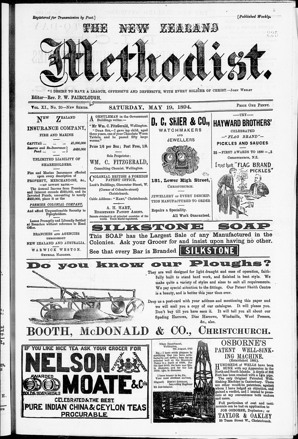 The New Zealand Methodist Times: 19th May 1894