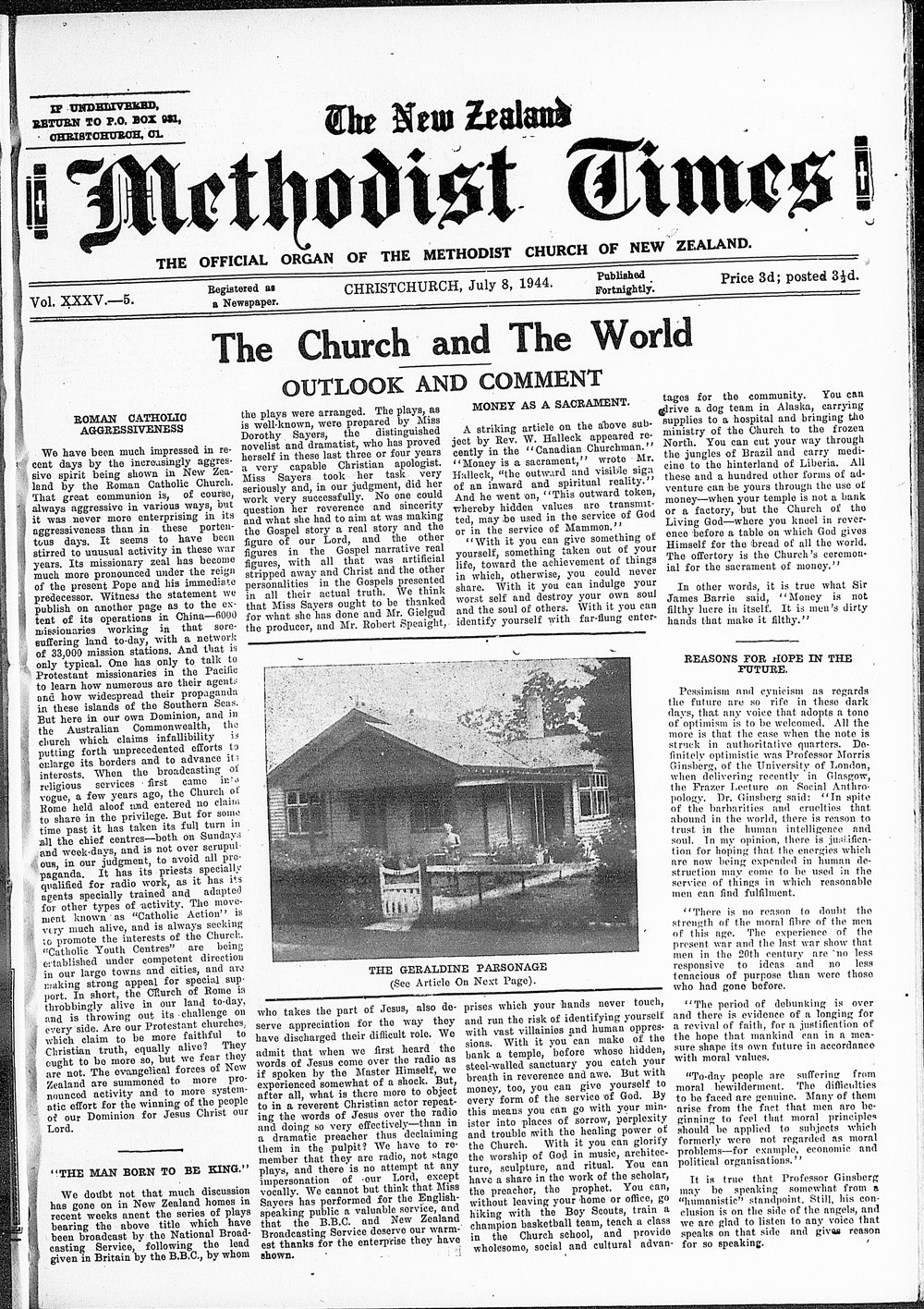 The New Zealand Methodist Times: 8th July 1944