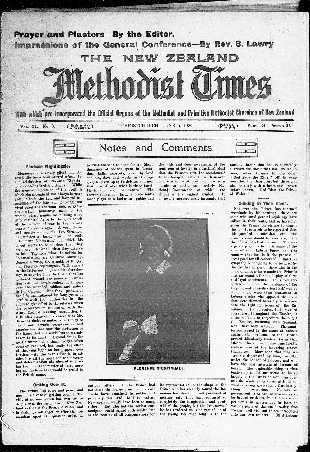 The New Zealand Methodist Times: 5th June 1920