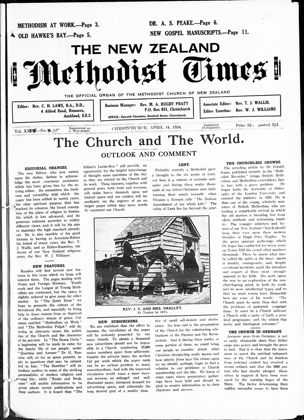 The New Zealand Methodist Times: 14th April 1934