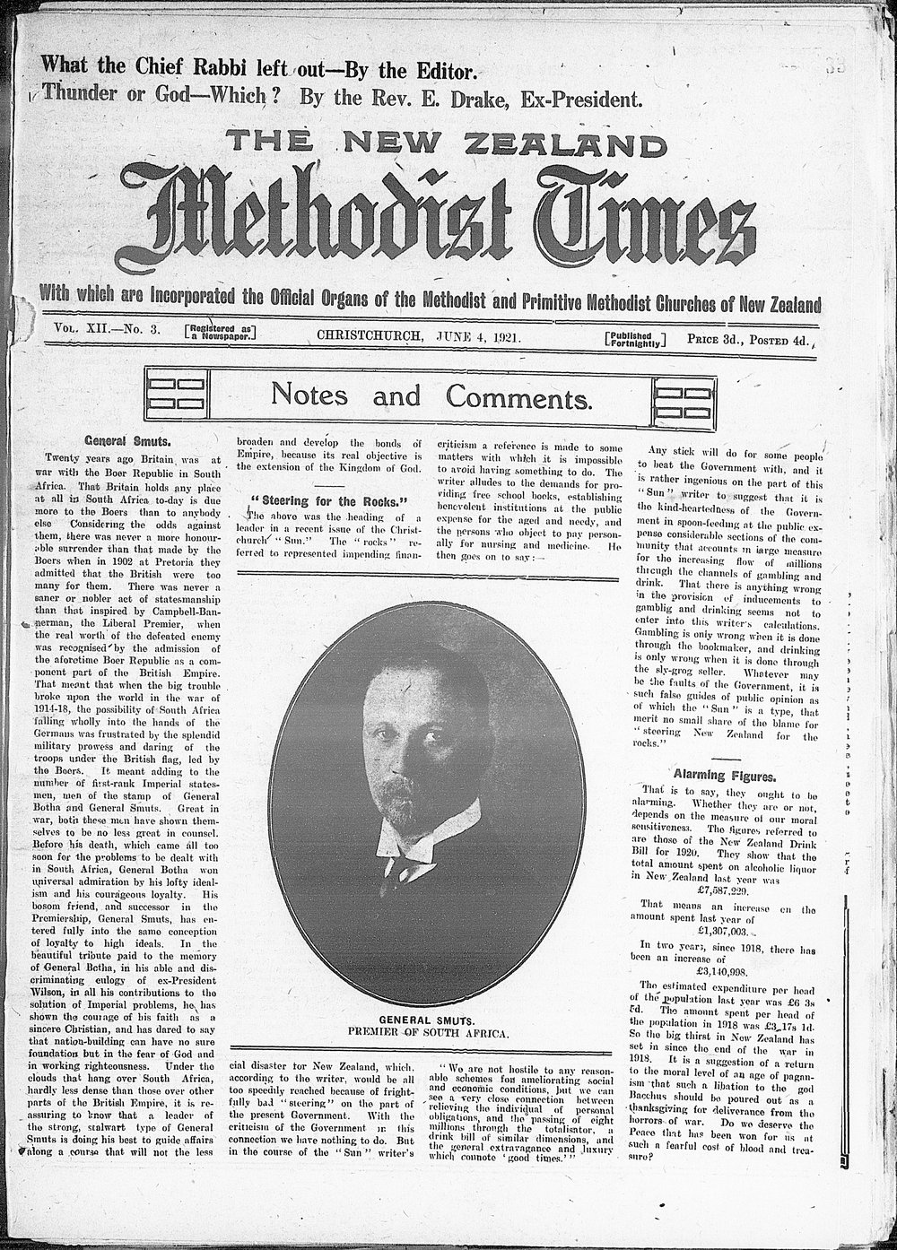 The New Zealand Methodist Times: 4th June 1921