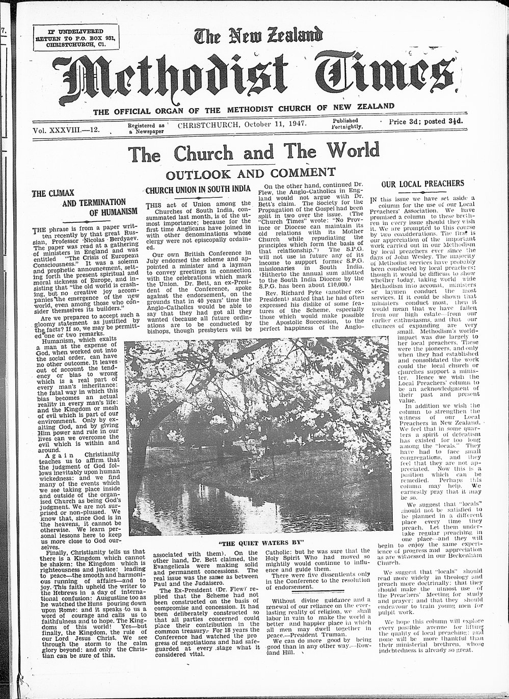 The New Zealand Methodist Times: 11th October 1947