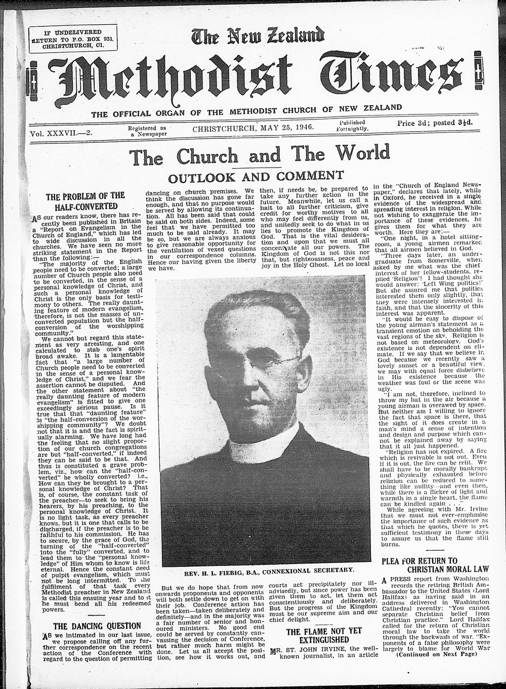 The New Zealand Methodist Times: 25th May 1946