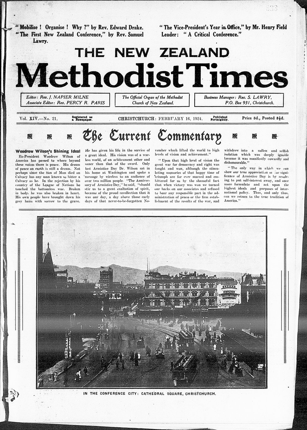 The New Zealand Methodist Times: 16th February 1924