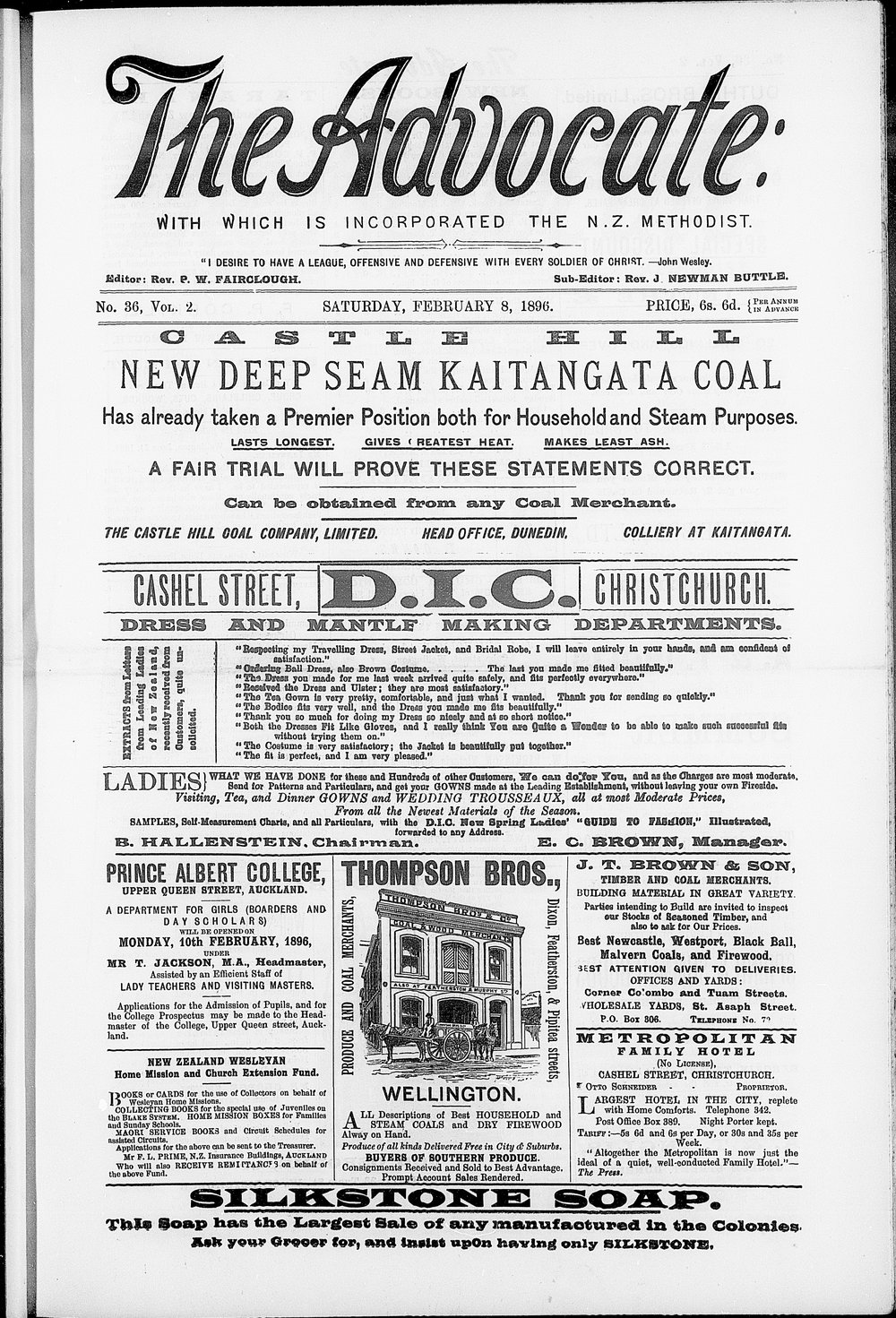 The Advocate: 8th February 1896