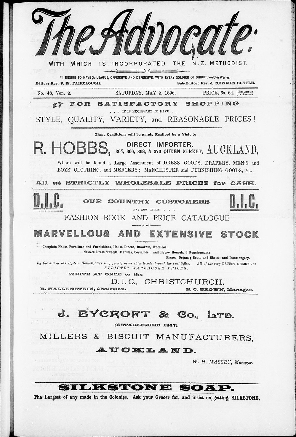 The Advocate: 2nd May 1896