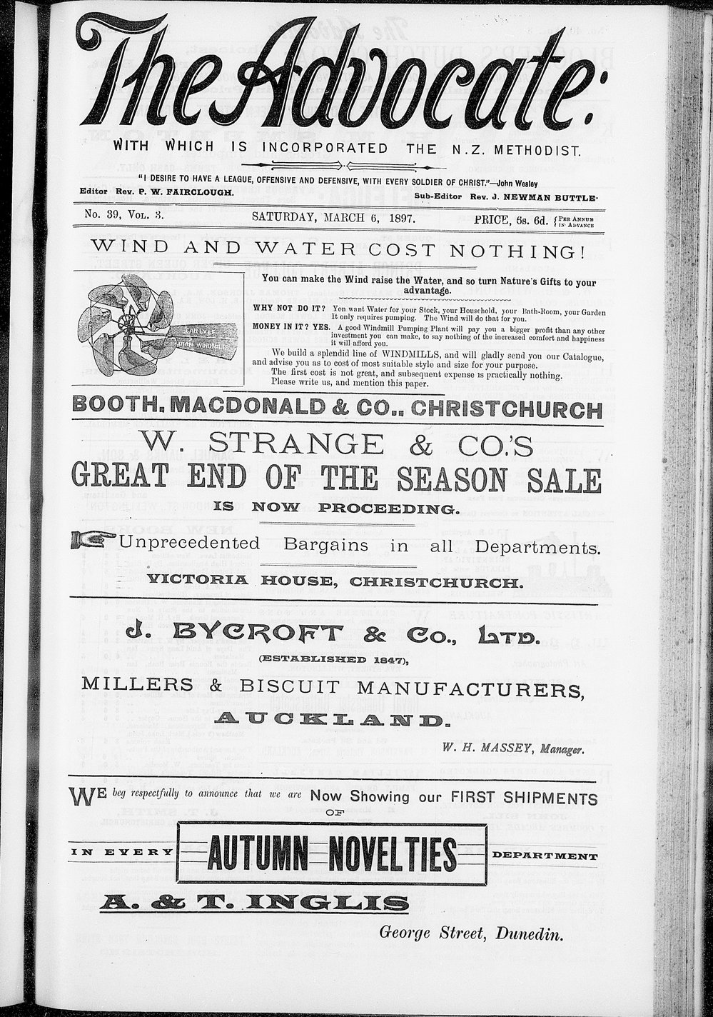 The Advocate: 6th March 1897