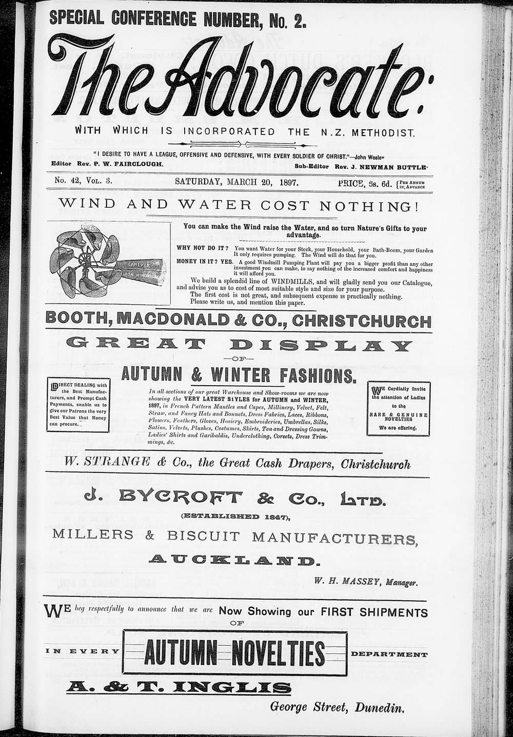 The Advocate: 20th March 1897