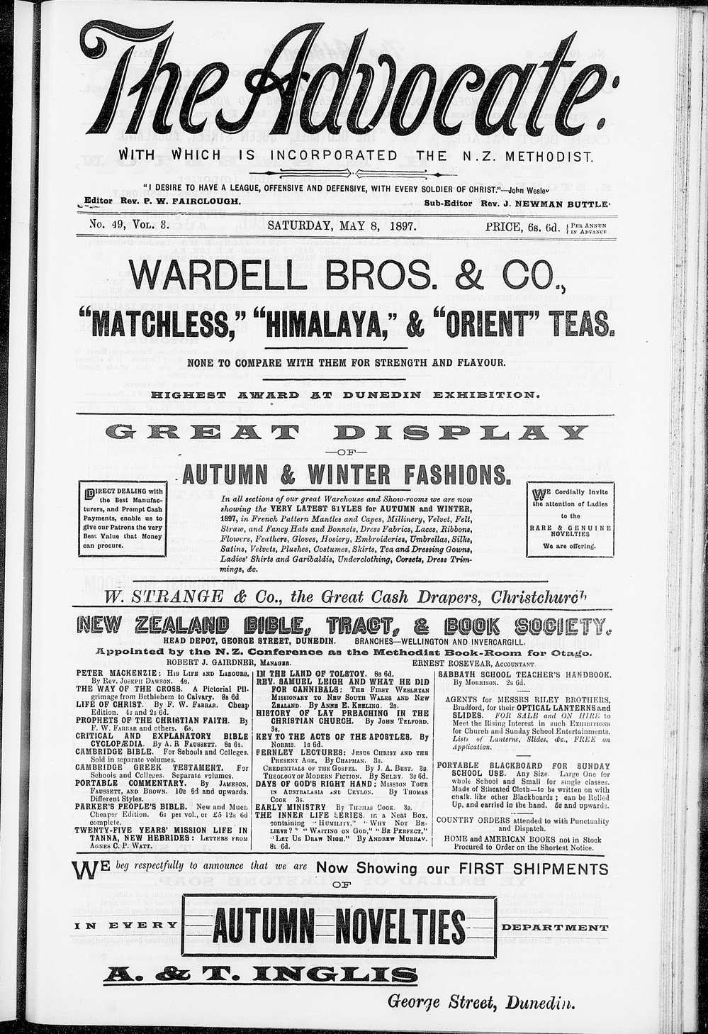 The Advocate: 8th May 1897