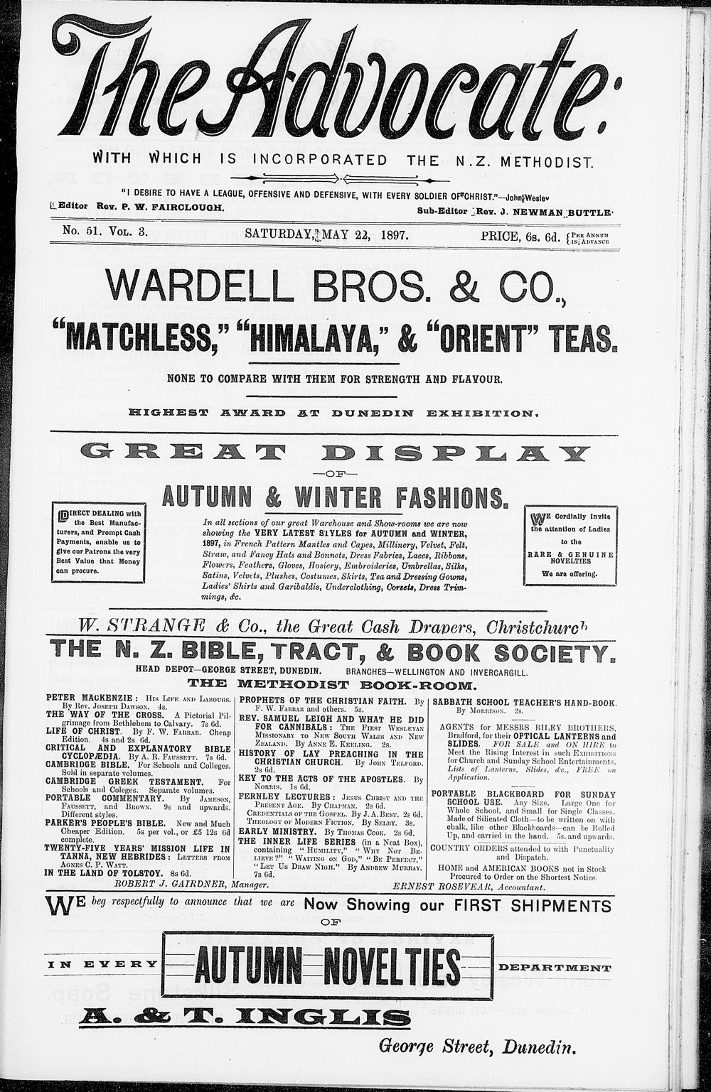 The Advocate: 22nd May 1897