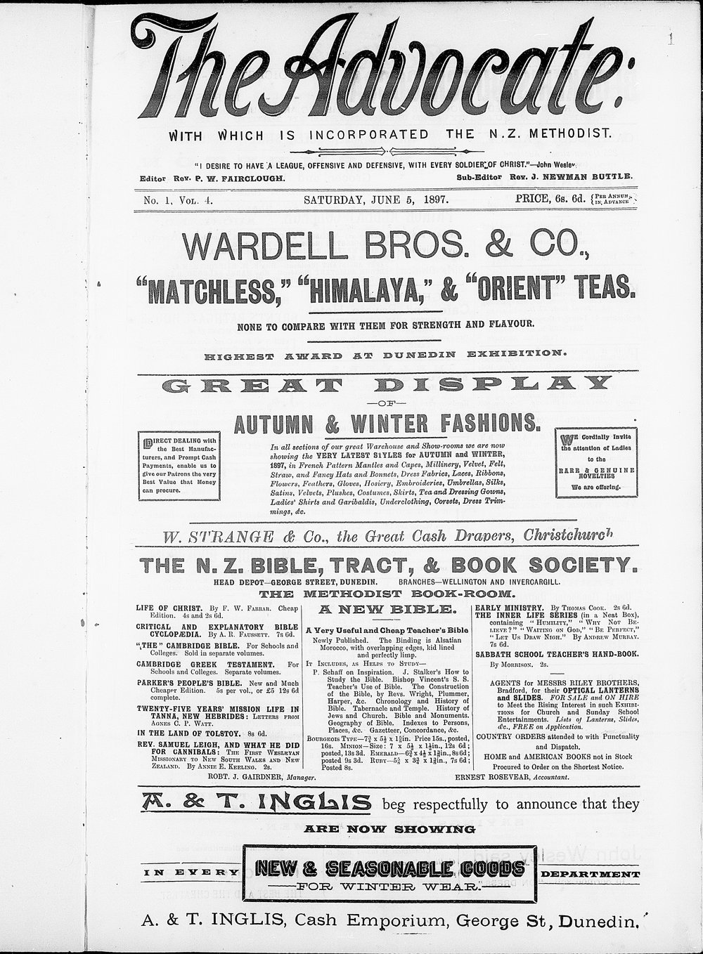 The Advocate: 5th June 1897