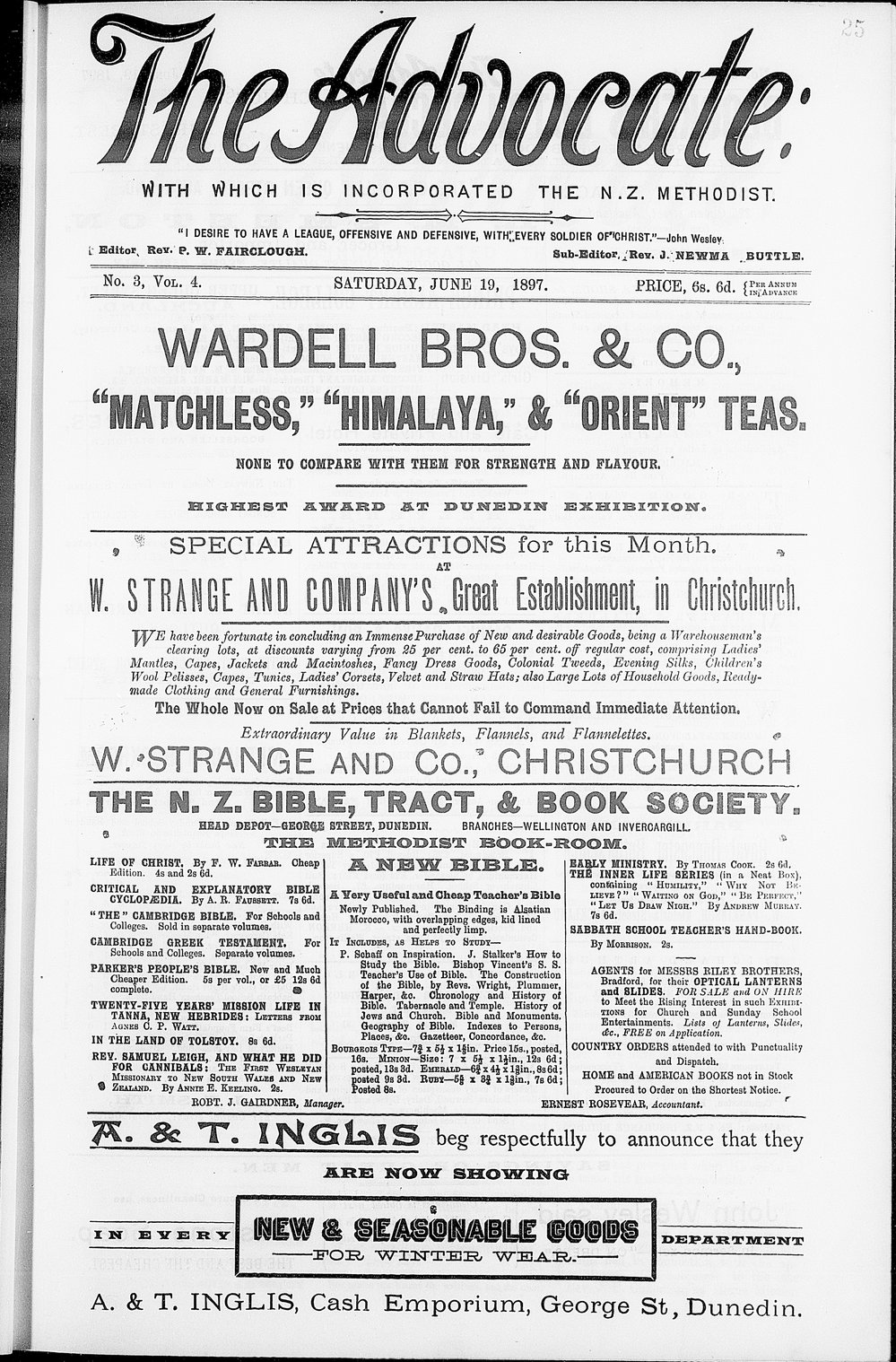 The Advocate: 19th June 1897