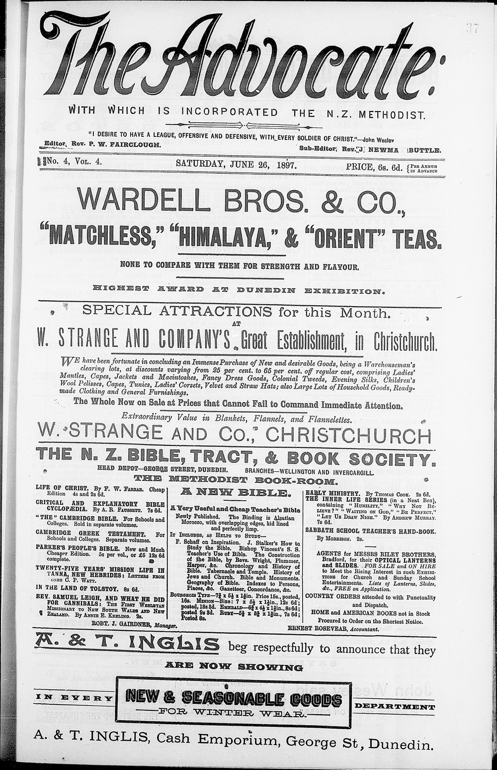 The Advocate: 26th June 1897