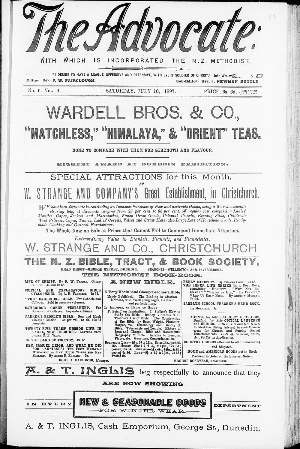 The Advocate: 10th July 1897