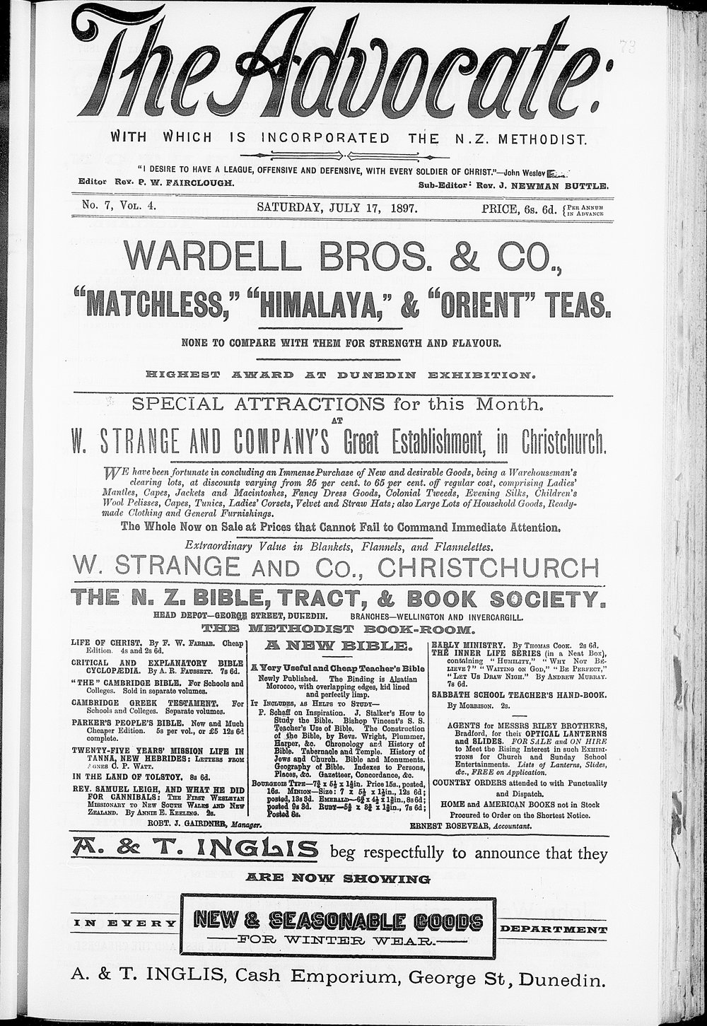 The Advocate: 17th July 1897