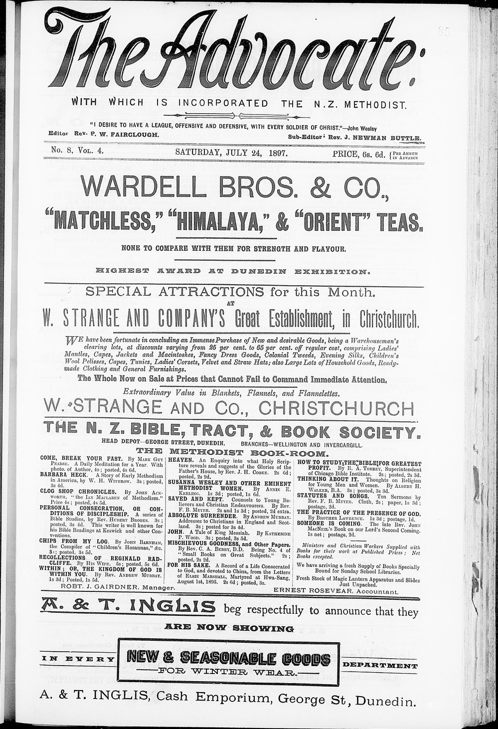 The Advocate: 24th July 1897