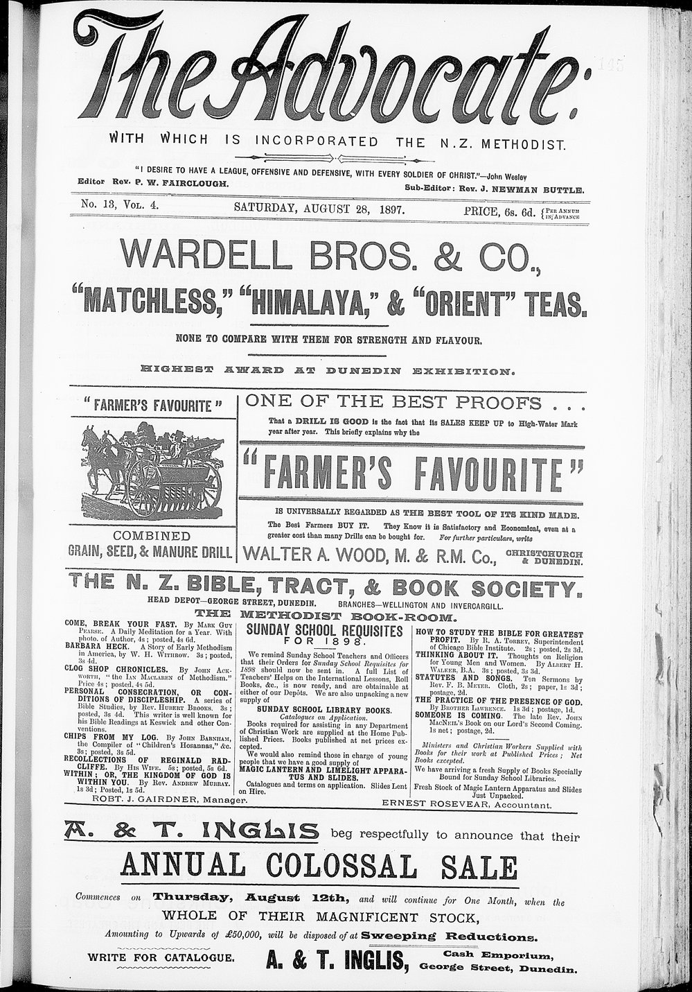 The Advocate: 28th August 1897