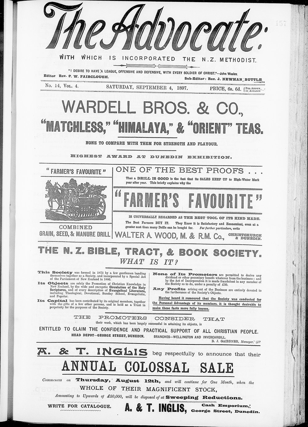 The Advocate: 4th September 1897