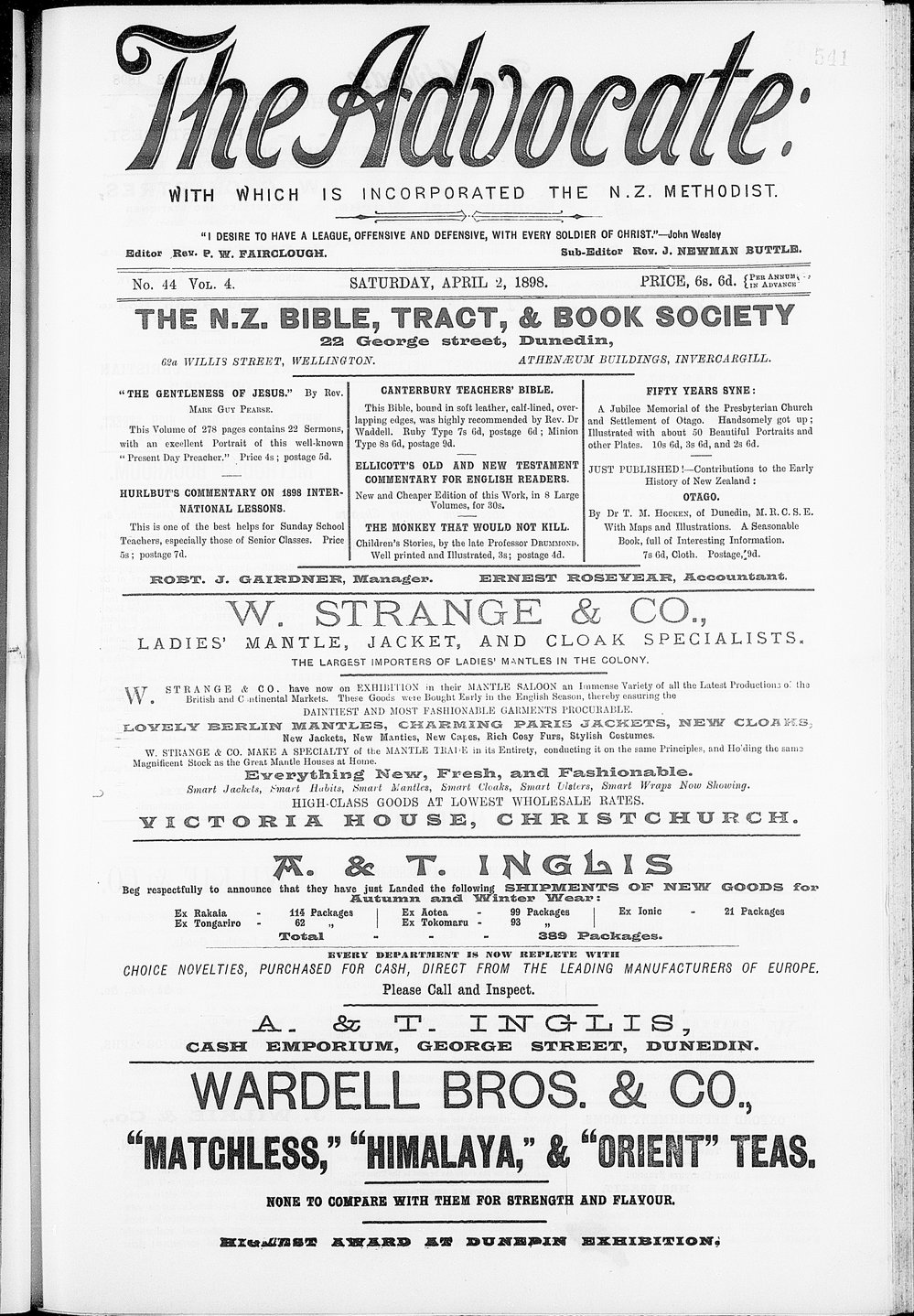 The Advocate: 2nd April 1898