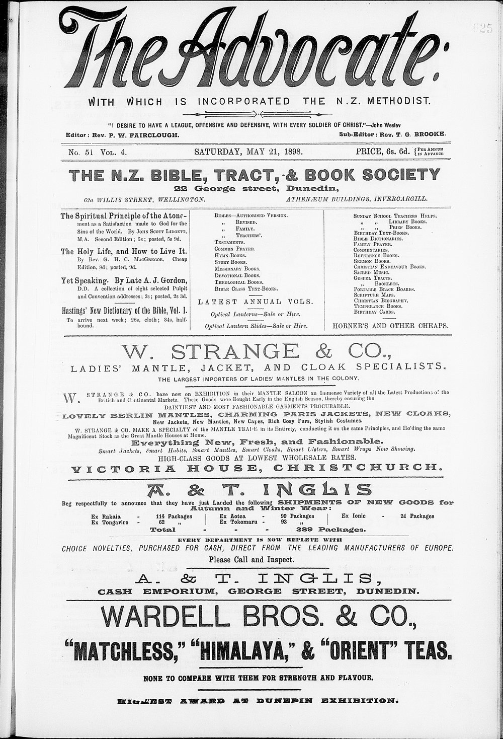 The Advocate: 21st May 1898