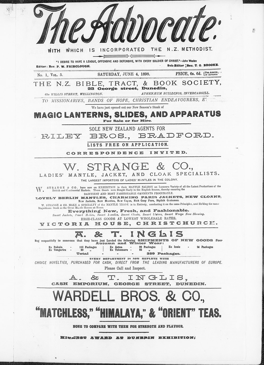 The Advocate: 4th June 1898