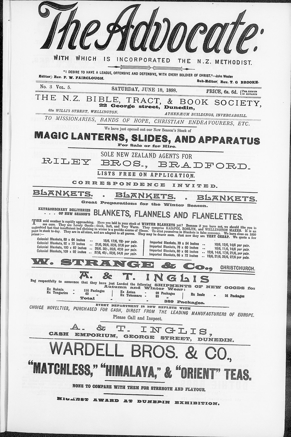 The Advocate: 18th June 1898