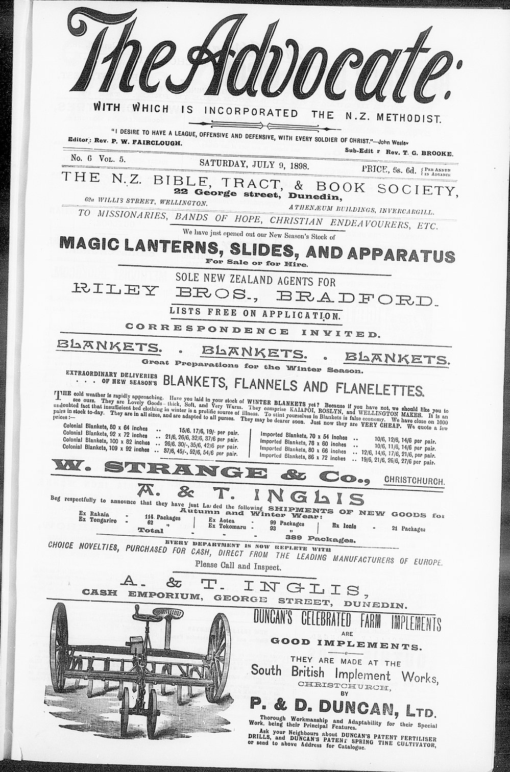 The Advocate: 9th July 1898