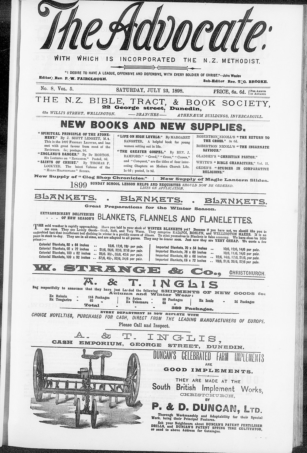 The Advocate: 23rd July 1898