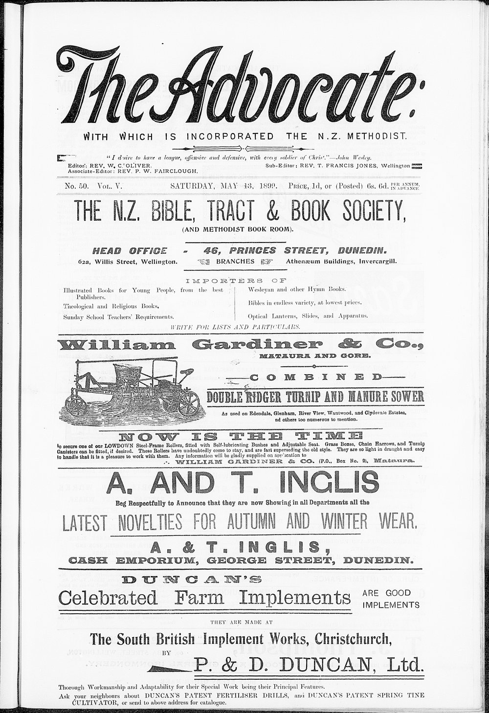 The Advocate: 13th May 1899