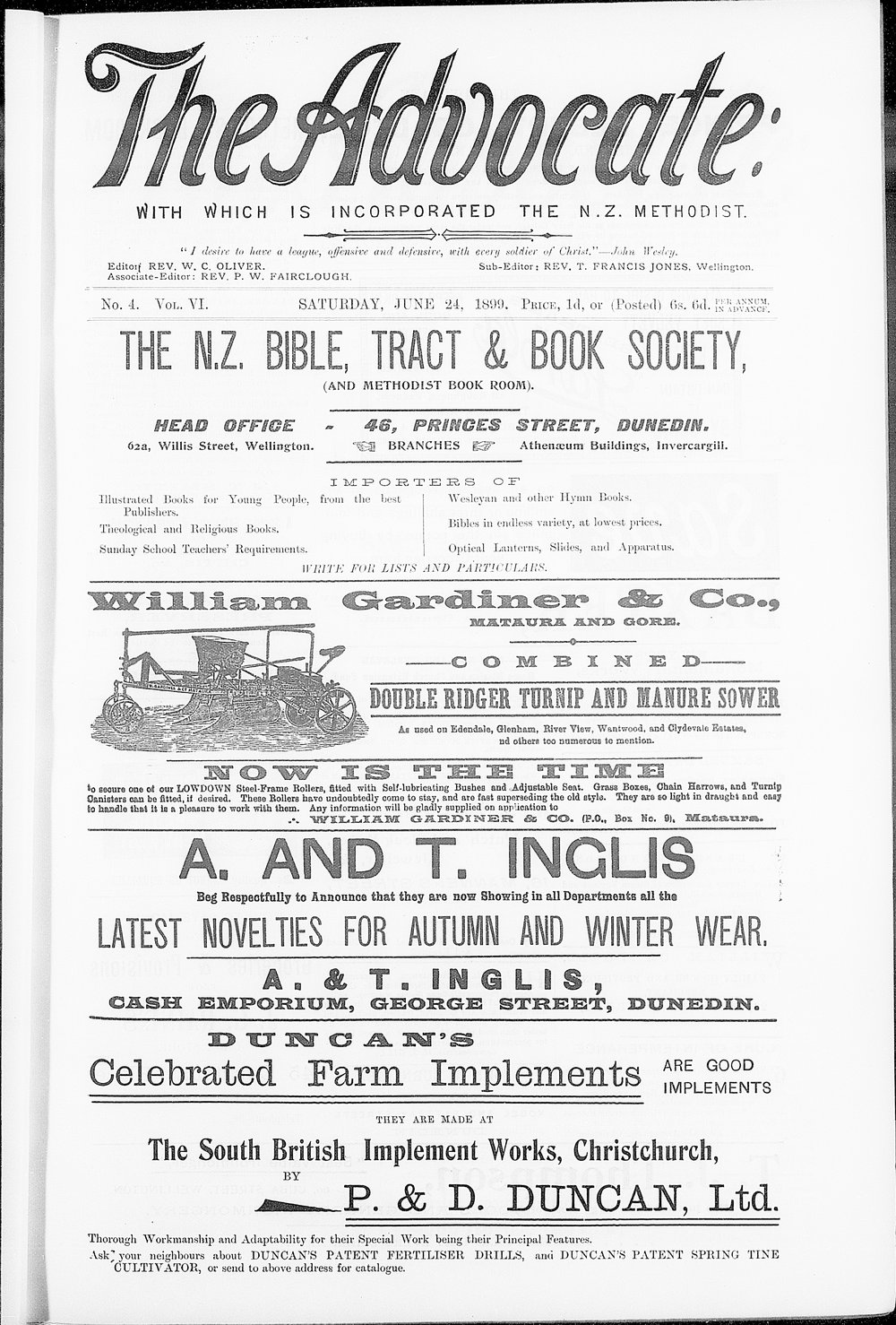 The Advocate: 24th June 1899