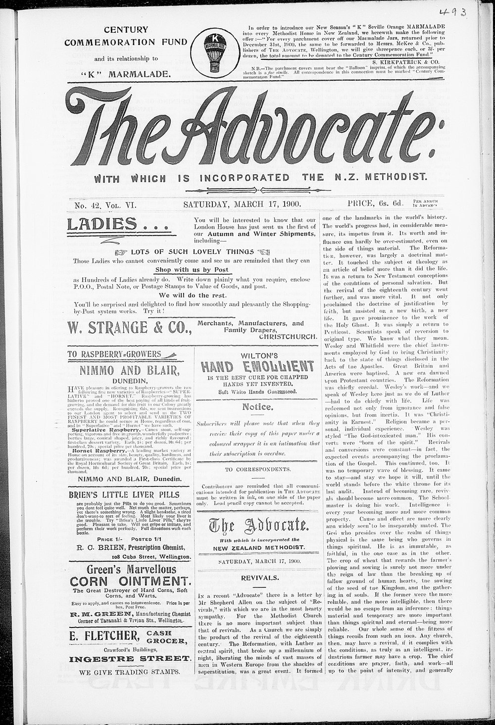 The Advocate: 17th March 1900
