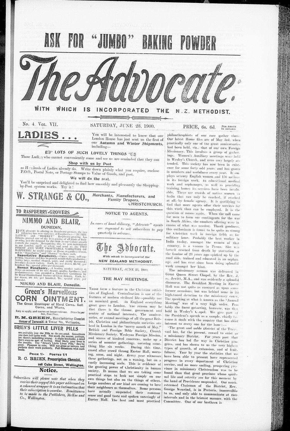 The Advocate: 23rd June 1900