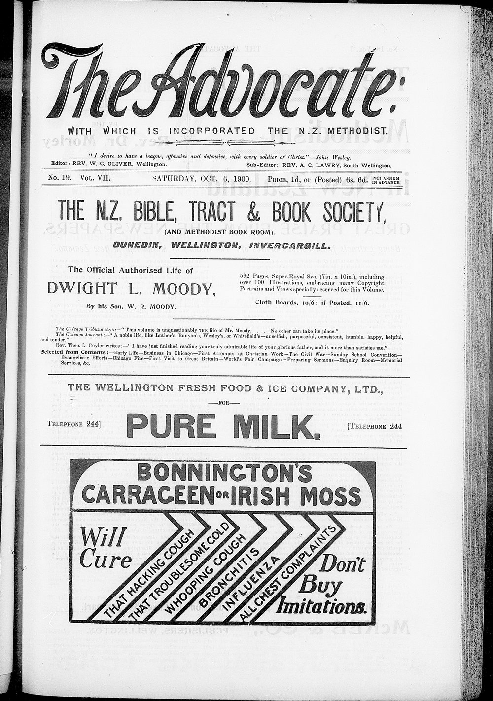 The Advocate: 6th October 1900