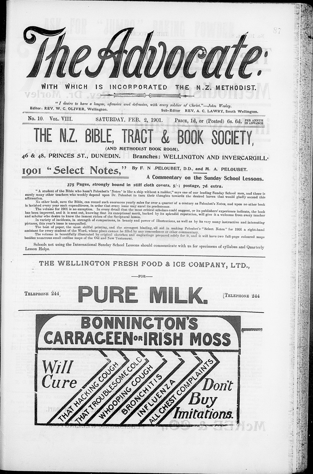 The Advocate: 2nd February 1901