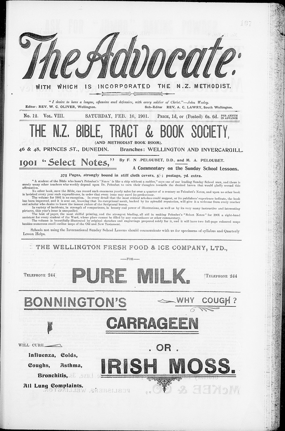 The Advocate: 16th February 1901