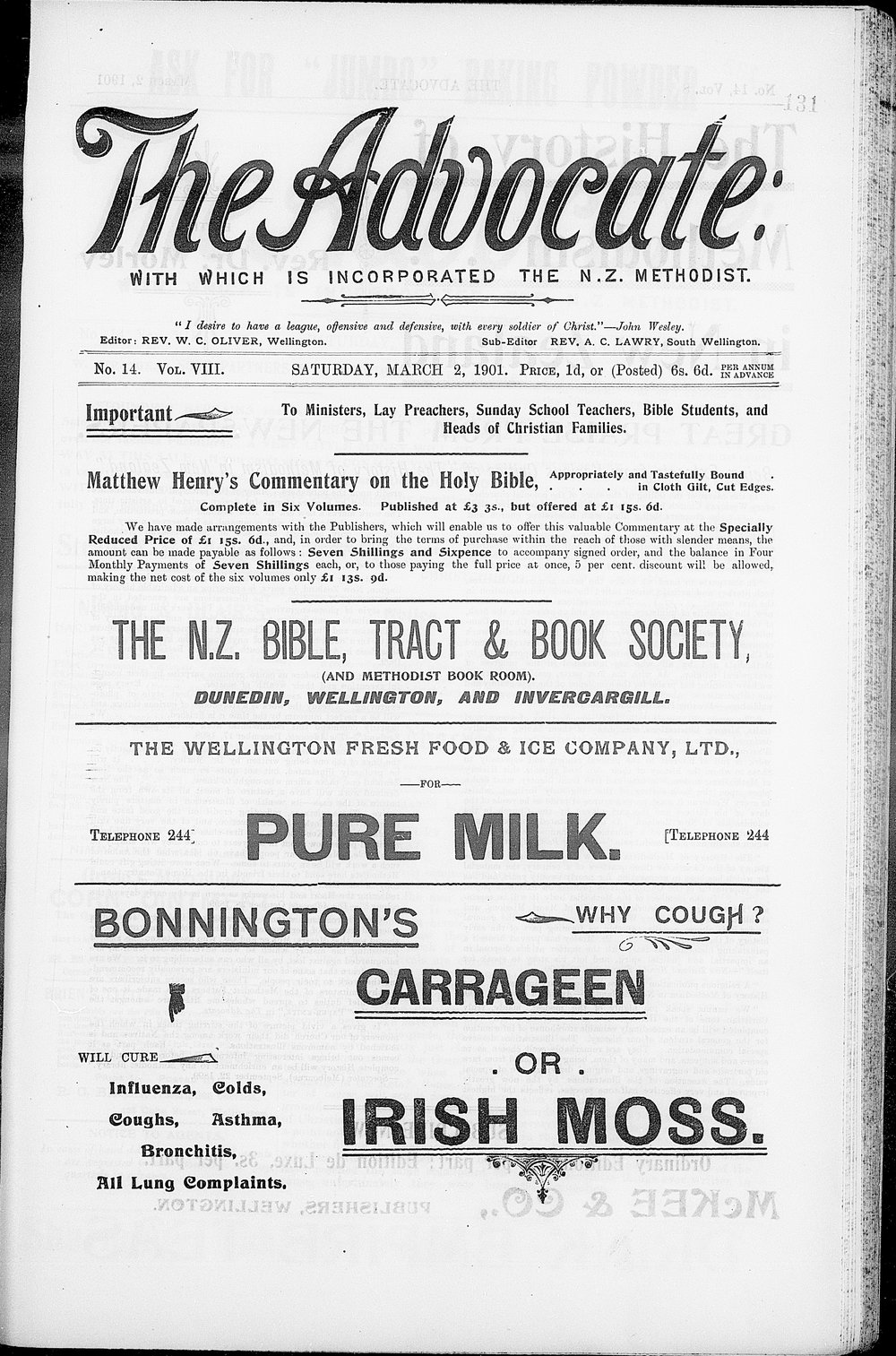 The Advocate: 2nd March 1901