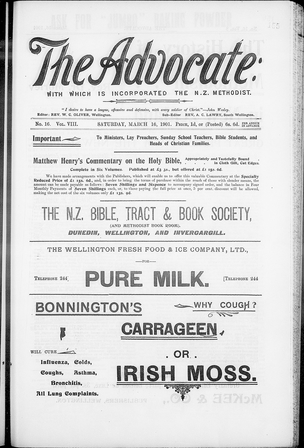 The Advocate: 16th March 1901