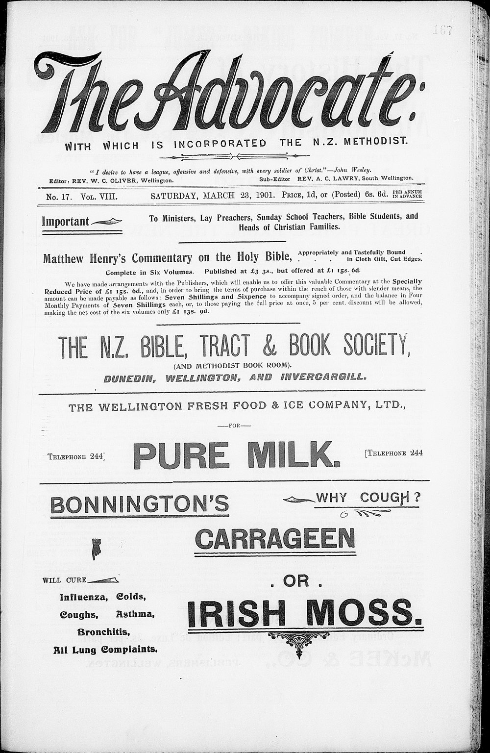 The Advocate: 23rd March 1901