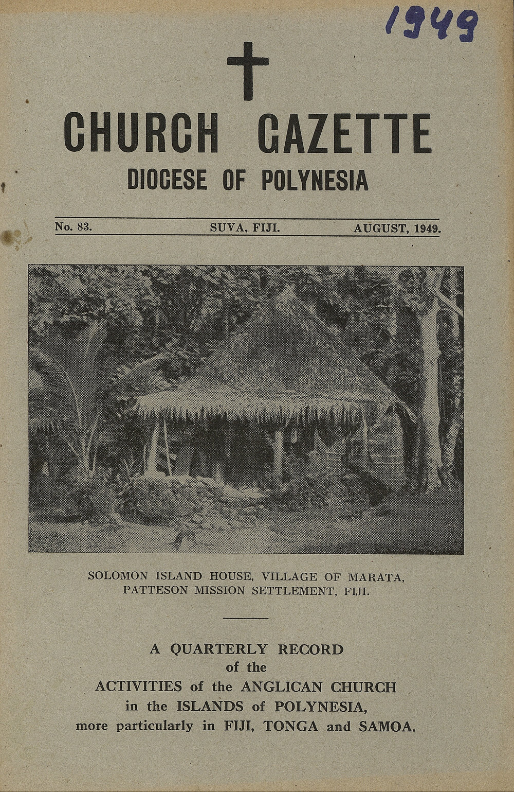Church Gazette, Polynesia: August 1949