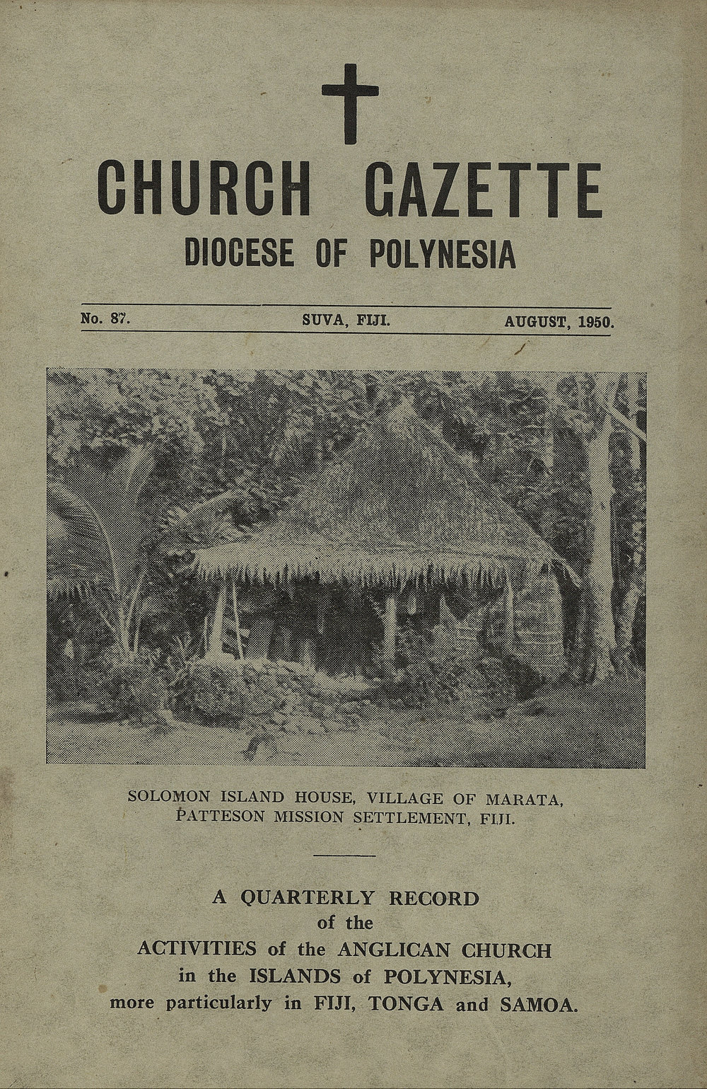 Church Gazette, Polynesia: August 1950