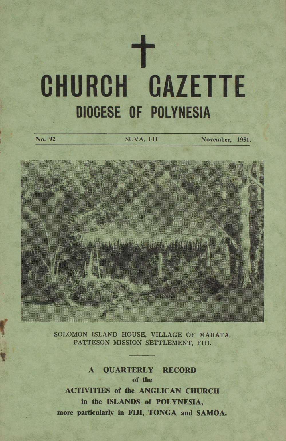 Church Gazette, Polynesia: November 1951